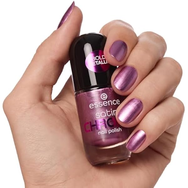 Essence Satin Chrome Nail Lacquer, Покрытие, заметный результат, сильно пигментирован/ый, металлик (8 мл)