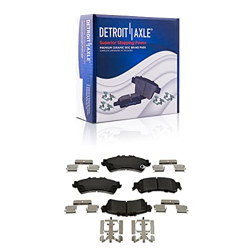 Image of Detroit Axle - Brake Kit for 2003-2006 Chevrolet Silverado 1500 GMC Sierra 1500, 2004 2005 Front Rear Disc Brake Calipers Brake Pads Replacement