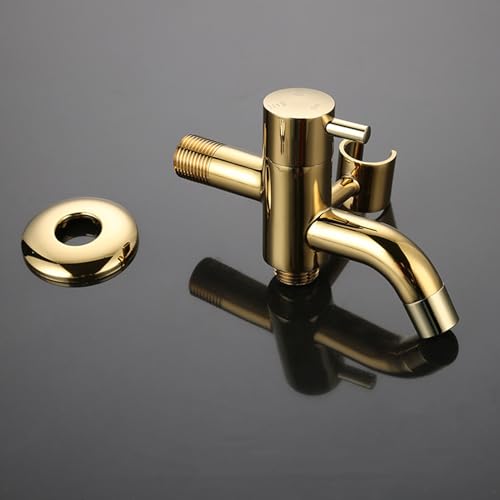 Cabezal rociador de bidé multifuncional dorado para ducha higiénica de WC 4
