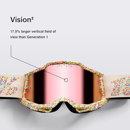 100% ACCURI Donut Le - Motocross & Mountain Bike Goggles - Adult Moto Goggles for Unmatched Clarity - Motocross Eyewear with Durable & Unique Design - (Pack of 2) - Thumbnail 4