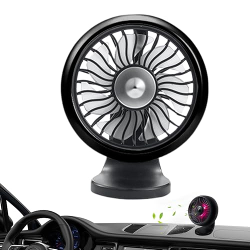 Ventilador de clip de refrigeración para ventilación de coche, ventilador de coche para enfriar, dispositivo de refrigeración de ventilación de aire alimentado por USB, vehículo ajustable, silencioso
