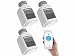 Produktbild PEARL Heizkörperthermostate: 3er-Set Programmierbares Heizkörper-Thermostat mit Bluetooth & App (Heizthermostat)