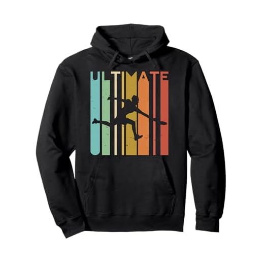 Ultimate Frisbee Retro Player Men Women Flying Disc College Pullover Hoodie
