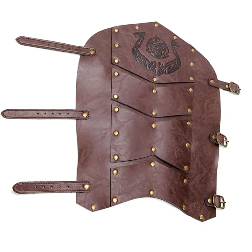 Couvre-jambes médiévales en similicuir style pirate steampunk pour bottes