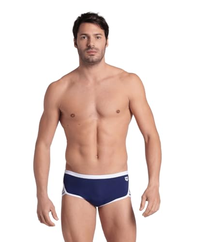 Image of ARENA Performance Men's Icons Solid Low-Waist Swim Brief Short Athletic Swimsuit