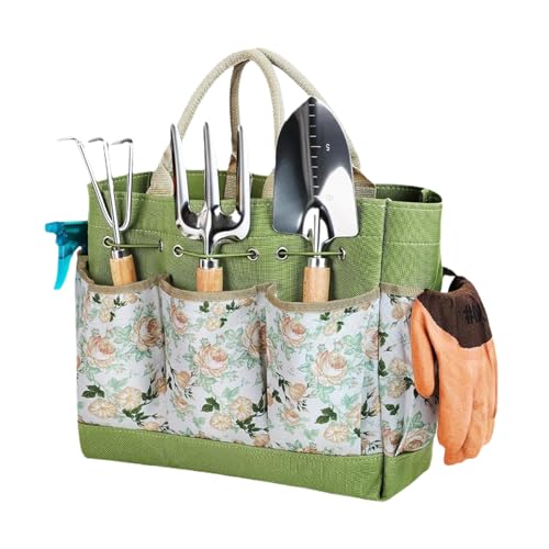 Sac à outils jardin Oxford avec compartiments pour rangement et bricolage extérieur