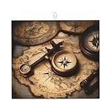 Séchage rapide : nettoyer ce tapis de cuisine imprimé boussole et carte du monde est aussi simple que de le mettre dans la machine à laver. Après le nettoyage, il sèche rapidement et conserve sa douceur et son pouvoir absorbant, de sorte que vous pouvez le garder frais et prêt à l'emploi à tout moment.