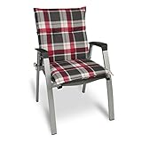 auflagen niedriglehner blau LICHTECHTE FARBEN: Die Polster-Auflage hat eine UV Lichtechtheit von 5, damit die Stuhlauflage auch bei Sonnenlichteinwirkung nicht an Farbe verliert.