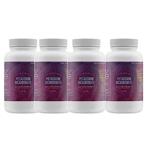 Potassium Bicarbonate - FCC USP Grade for Baking, Winemaking & Health, 4 Pack, 8 LB Total