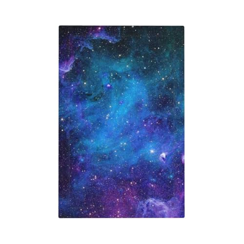 Placa exterior de pared con diseño de nebulosa estrellada de 1 banda, sin dispositivo, placa de pared en blanco, cubierta de interruptor de luz, placa frontal decorativa eléctrica, decoración de