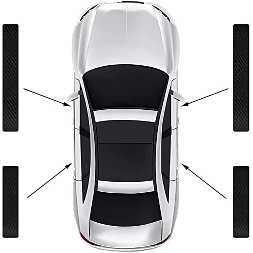 4pcs for AT4 Car Door Sill Protector, Front/Rear Sill Plate Sticker, Carbon Fiber Rubber Scratch Resistant Door Pedal Protector Car Threshold Pedal Sticker for GMC AT4 by EISOMO - Image 7