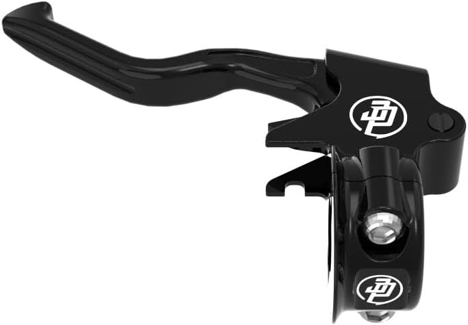 POWER JAMES Black Easy Pull Clutch Brake Shift Levers Hand Controls with clamp Lever Brackets Compatible with Harley Davidson 2018-25 Softail FLDE FLFB FLSL FLSB FXBB FXBR FXLR FXST Models (Black)