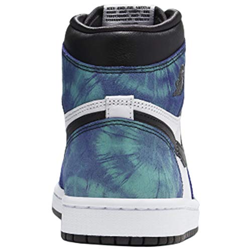 Jordan Air 1 High WMNS CD0461 100 Batikschuh f&uuml;r Damen, Gr&ouml;&szlig;e 44, Wei&szlig;/Schwarz/Aurora-Gr&uuml;n, 43 EU