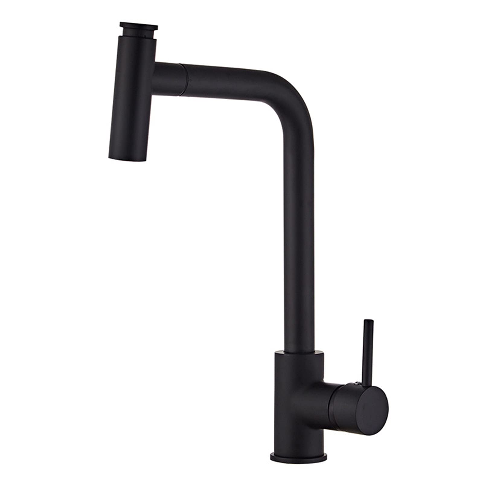 Robinetterie cuisine laiton noir mat mitigeur haut arc haut de gamme