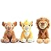 3 Uds Anime El Rey León De Peluche De Juguete Simba Nala Mufasa Niños Animales De Dibujos Animados Muñeca Juguetes Blandos para Niños Niñas 26Cm