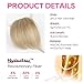 REECHO Clip in Hair Volumizer, 2PCS 6 inch Short Thick Clip in Hairpieces Adding Extra Volume Hair Extensions for Women (Medium Blonde)