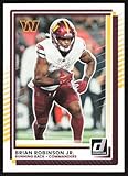 2025 Donruss #30 Brian Robinson Jr. Washington Commanders Official Football Card in Raw (NM or Better) Condition