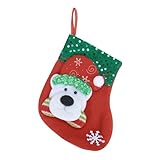 Weihnachtstüte Strümpfe Geschenktüte Süßigkeiten Geschenk Socken Dekoration Weihnachtsboutique Kleine Dekoration Handwerk (A, One Size)