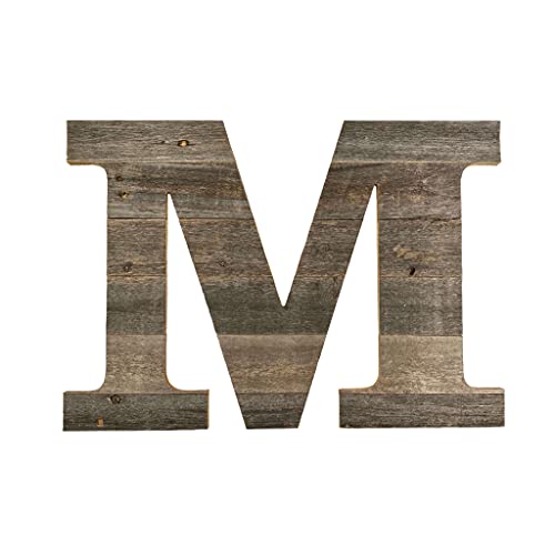 BARNWOODUSA Distressed Rustic Wood Letter Alphabet Wall Decor Monogram Lett