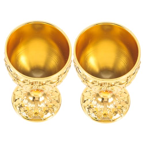 POPETPOP 2 piezas Copa de Licor Retro Diseño Ligera y Resistente para Uso Doméstico y Regalo Elegante