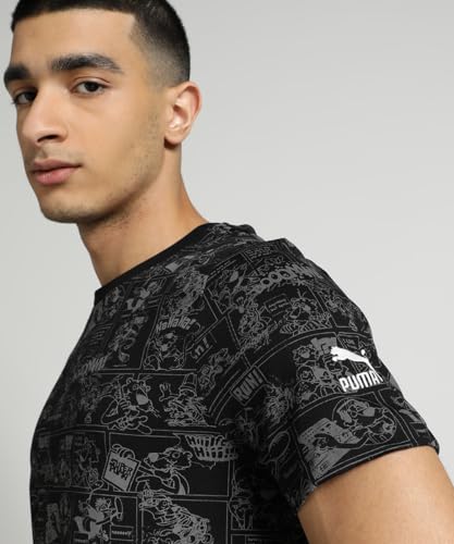 Image of Puma Men's Printed Slim Fit T Shirt