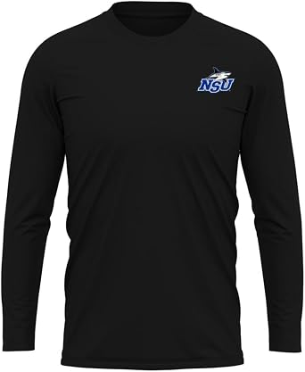 Official NCAA Collegiate Mens Sport Active Long Sleeve Shirt Left Chest Logo Collection
