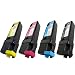 Do it Wiser Compatible Toner Set For Dell 2130 2130CN 2135 2135CN - 330-1436 330-1437 330-1433 330-1438 - Black and Color High Yield 2,500 Pages - 4 Pack