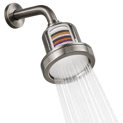 Image of PJET Luma 20-Stage Shower Filter for Hard Water Filteration | Reduces Chlorine & Impurities | Helps Control Hair Fall & Dry Skin | Universal Fit | Titanium Finish