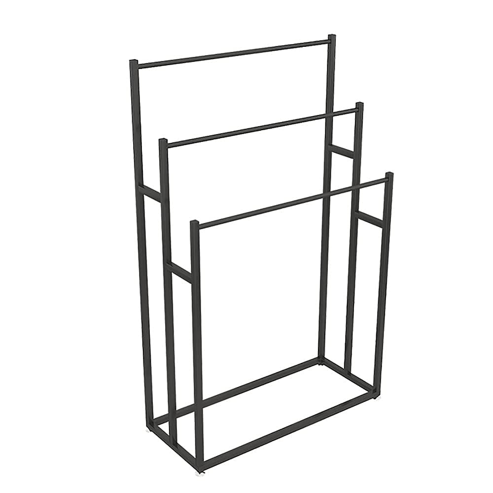 SSYS Toallero de pie, toallero Vertical de Metal de Tres Capas, Resistente y Duradero, para baño, Piscina, Cocina/Dorado / 75 cm