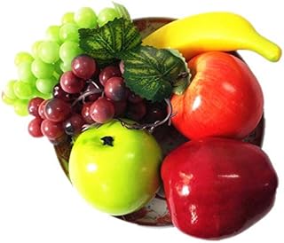 BSGP Pack of 6 Artificial Fruit Decorative Mixed Fake Plastic Fruits for Storefront Decor