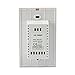 SUPERNIGHT DC12-24V Wall-Mounted Glass Touch Panel Dimmer for 5050 3258 Single Color LED Strip Wall Touch Switch Brightness Controller - White Version