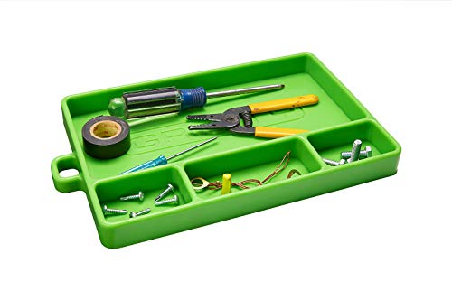 Gripty | Premium Silicone Tool Tray | Flexible | Multi Purpose Mat | Portable Tool Box Organizer | No Magnets | Easy Clean Up | (Medium-Original Green) #TOP7