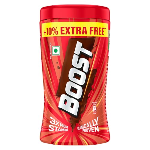 Boost Chocolate Nutrition Drink 550 g Pet Jar|| For 3X stamina – Builds bone & muscle strength Boost Chocolate Nutrition Drink 550 g Pet Jar|| For 3X stamina – Builds bone & muscle strength