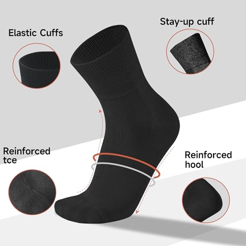 HENNY RUE Cotton Reinforced Socks for Men & Women - Comfortable, Breathable, Soft, Durable & Stretchable2