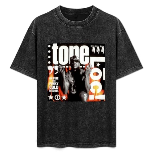 Tone Loc West Coast Gangsta Old School Hip Hop Rap Mens Black T-Shirt Graphic Tee Printed Unisex Shirt M