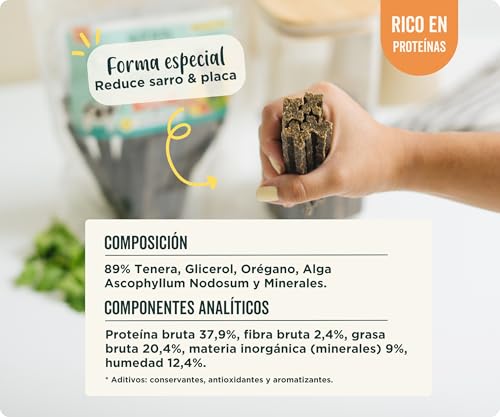 Miniatura 7 de Wolf Belly - Stick Dental Perro Natural 28 Uds 89 Ternera Sin Cereales Higiene Dental Aliento Fresco Con Ascophyllum Nodosum Delicioso Sabor Carne Rico En Proteínas - Producido En Europa