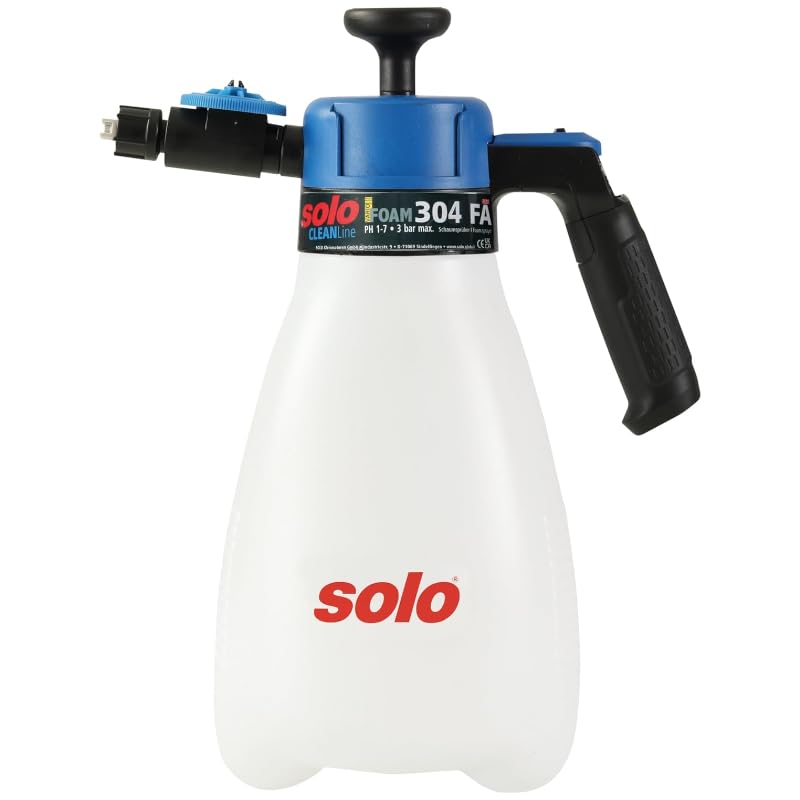 Solo 304 FA Schaumsprüher Drucksprüher NEU mit 2Liter Behälter CLEANLine Vario Foam | Premium Schaumsprüher | Ideal für saure Reinigungsmittel | Reinigung von Autos, Gartenmöbel