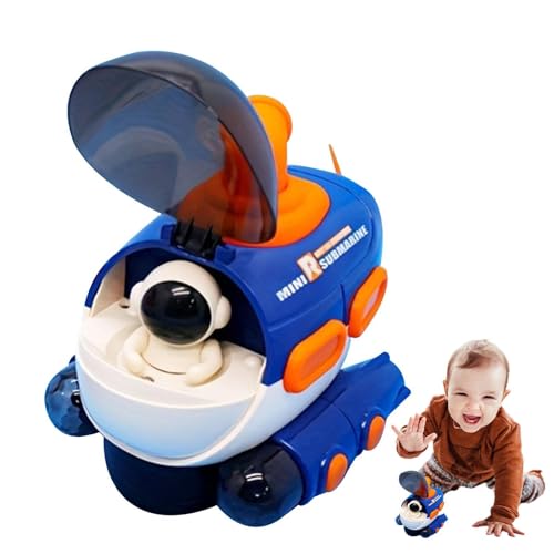 Stibtmr Juguete de Coche Submarino, Juguete Modelo de avión - Juguete de Piscina Submarino Musical con iluminación,Diseño de Astronauta, Barco de Buceo, Juguetes para niños, Juguetes de avión