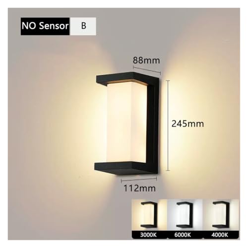Aplique LED exterior impermeable IP65 luz natural 4000K de pared 12W 4
