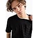 Armani Exchange Men's Jacquard All Over AX Logo Regular Fit Tee, Black