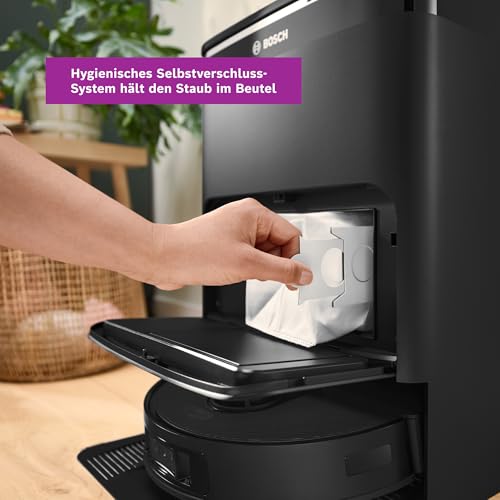 Bosch Staubbeutel BHZRDB für Spotless Max und Spotless Max Cam Saugroboter, 3 Liter Fassungsvermögen, hygienisch, einfache Handhabung, 3er Pack