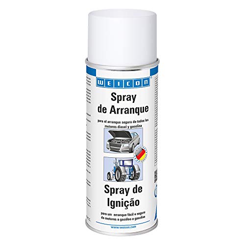 WEICON Spray de Arranque | 400 ml | Para motores diesel y de gasolina | Transparente