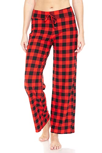 Image of Leggings Depot Women's Wide Leg Drawstring Pajama Pants for Lounge, Sleep