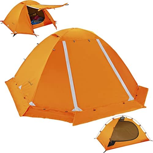 Clostnature Lightweight Backpacking Tent - 3 Season Ultralight Waterproof Camping Tent, Large Size Easy Setup Tent for Family, Outdoor, Hiking and Mountaineering