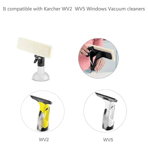 Chiffons Karcher WV2 WV5 WV6 Plus Premium microfibre durable de qualité supérieure - 6
