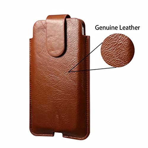 Genuine Leather Case Thin Soft Mobile Phone Waist Belt Clip Bag Men Vertical Waist Belt Clip Case Holster4