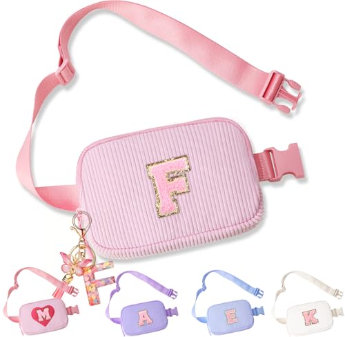 Image of Belt Bag for Girls Gifts - Birthday Gifts for Teenager, Personalized Gifts for Mom Freind Sister Teacher, Graduation GiftsInitial Crossbody Bag Belt Bag for Women F