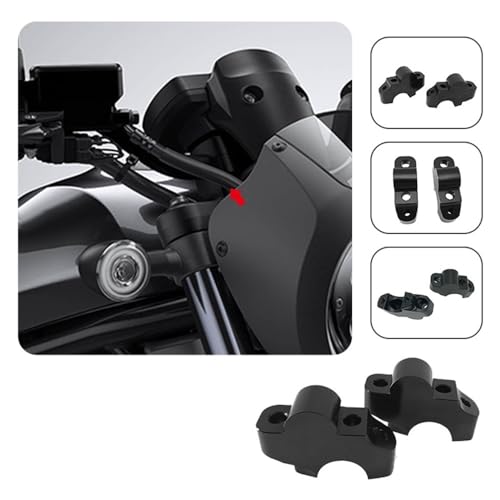 Elevadores manillar motocicleta adaptador extensible elevado de abrazadera robusto 4