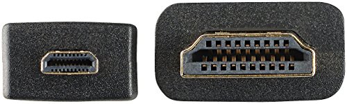 auvisio Microhdmi-Kabel: High-Speed-Adapterkabel Micro-HDMI auf HDMI, f&uuml;r 4K, 3D & Full HD, 2 m (Mikro-HDMI-Kabel, HDMI-Kabel mit Kleinen Steckern, Audio Konverter)