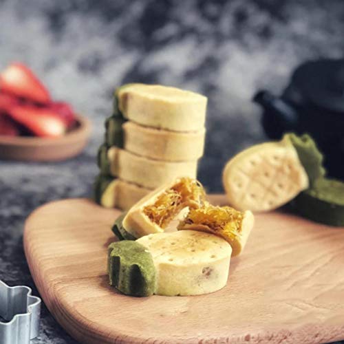 Tsorryen 10 peças retangulares quadrados em forma de pinho em forma de bolo, molde de biscoito